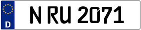 Truck License Plate